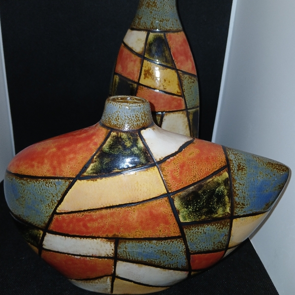 4 Peices Midcentury Modern Pottery Art - Picture 5 of 10